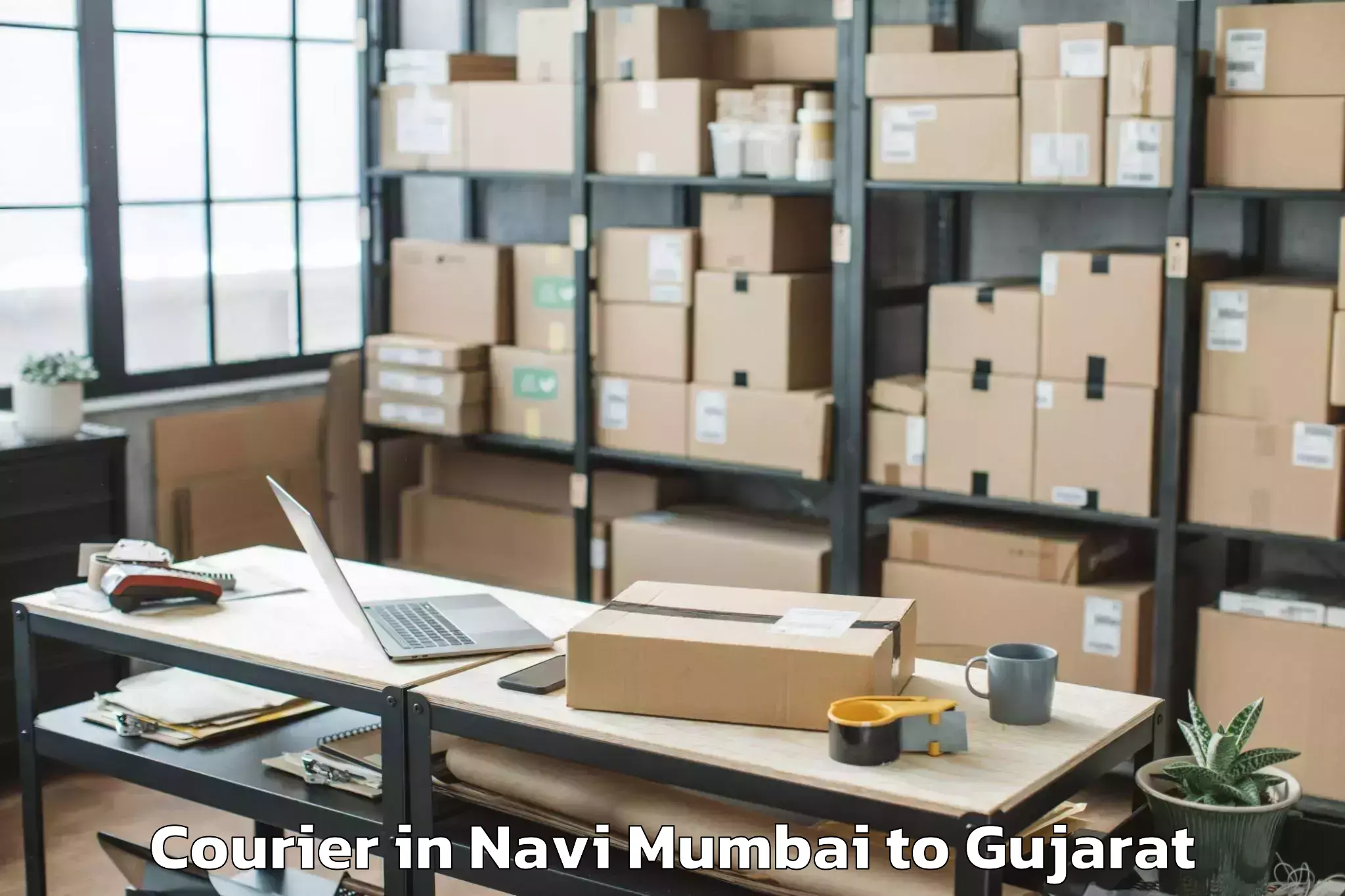 Navi Mumbai to Waghodia Courier Booking